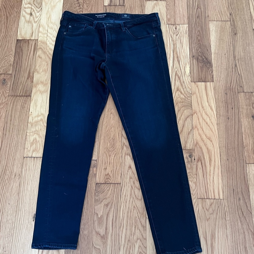 Ag Adriano Goldschmied Slim Straight Dark Blue Jeans style BW17186
